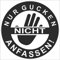 JINTORA - Autoaufkleber Tuning - Auto Aufkleber - Nur gucken Nicht anfassen! - 99x99 mm - Auto Sticker Bus Fenster Heckscheibe Camper wetterfest Outdoor Sticker Auto Deko LKW Tuning - schwarz