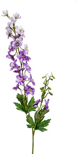 artplants.de Artificial larkspur WALIA, violet, 30/75cm - Artificial flowers/Plastic larkspur