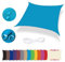 Lingle888 Sonnensegel Sonnenschutz Sonnendach Wasserdicht 98% UV-Schutz Balkon Viereck Rechteck Quadrat Winddicht 8Tage Transport 420D 10Farbe 25Größe (1.5x2, Blau)