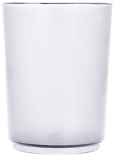 PARSA Beauty Zahnputzbecher Flair (Transparent) – Dekorativer Zahnbürstenhalter für stilvolle Mundpflege – Zahnbürstenbecher aus bruchsicheren Kunststoff – ideale Ergänzung für das Badezimmer