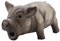 Redxiao 【𝐁𝐥𝐚𝐜𝐤 𝐅𝐫𝐢𝐝𝐚𝒚 𝐃𝐞𝐚𝐥𝐬】 Latex Welpenspielzeug, Naturlatex Nettes Schwein Grunzen Quietschen Hund Kauen Spielzeug Lustiges Tier Interaktives Spielen Spielzeug für Haustier(Black)