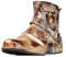 OSSTONE Chukka Stivali Cowboy Biker Boots Maschio Mens Motociclo Botas Cerniera su in Pelle Vitello Western retrò Stile Uomo Piatto Caviglia Stivaletti Boots OS-5008-1-Caramel-11