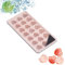 Metdek 7X2S 21-well heart-shaped silicone ice lattice pink, Acrylic