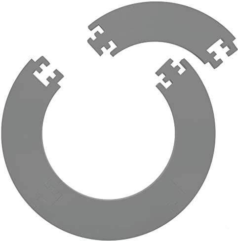 Designa Darts SU081 | Dartscheiben-Einfassung, langlebig, leicht, Eva-Puzzlesäger-Design, grau