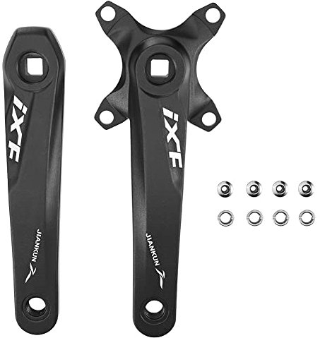 CYSKY Guarnitura Bici 170 mm, 104 BCD, MTB Guarnitura Perno Quadro, pedivella Bici con bulloni per Ingranaggi, per Mountain Bike, Bici da Strada, Bici da Corsa, Bici Pieghevole, Ebike