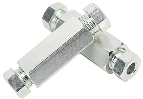 Connecteurs de tuyaux de frein, 2 pièces/ensemble de raccords de tuyaux de frein 3/8 po en ligne femelle + écrous mâles de remplacement pour les voitures britanniques américaines réparant l'extension