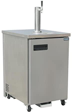 Polar Refrigeration G-series 150W Direct Draw Refrigerated Single Keg Beer Dispenser with Tap, Stainless Steel, 2°C to 8°C, 1312(H)x612(W)x760(D)mm, Energy Rating C, Type A Keg Connector | GE632