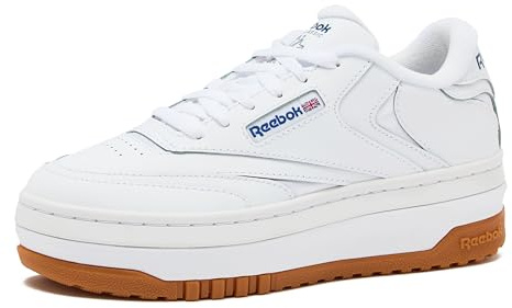 Reebok Women's Club C Extra Sneaker, FTWR White/FTWR White/Vector Blue, 9 US