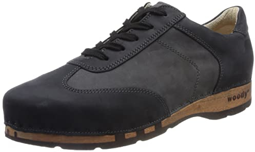woody Herren Sam Holzschuh, Nero Grigio, 44 EU