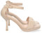 shoes&blues.es 70488-Sandalia de Tacon Fino para Mujer, Comodo, con Pala Simple, y Cierre de Hebilla, Primavera Verano 2023. Talla 37 Beige