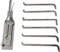 GFYWZ SS002 Outil de crochetage et décodeur de serrure pour serrure de porte S-Groove Outils de serrurier professionnel Ouvreur rapide