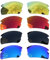 Acefrog Lot de 4 paires de verres polarisés de rechange pour lunettes de soleil Oakley Flak 2.0 XL OO9188, incassables, anti-rayures, Multicolore, taille unique