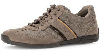 Pius Gabor Herren Sneaker Low,Halbschuhe,recyceltes Futter,zertifiziertes Leder,Wechselfußbett,Strassenschuhe,Taupe/Peat/Ebony,46.5 EU / 11.5 UK