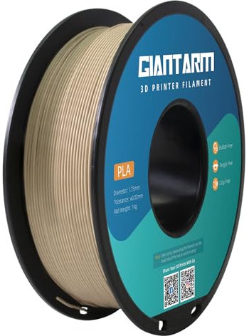 PLA Filament 1.75mm, GIANTARM 3D Drucker Filament PLA Holz 1kg Spool