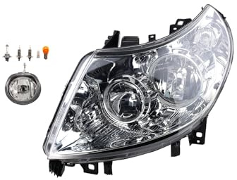 Johns, Scheinwerfer Halogen Front passend für Fiat Ducato 250 251 11-14 H1 H7 Links + Nebelscheinwerfer + Leuchtmittel