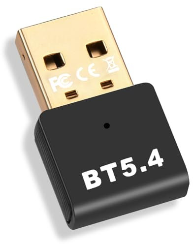AXFEE USB Bluetooth 5.4 Adapter for PC Laptop Desktop Computer, Longer Range Wireless Bluetooth Dongle/Receiver for Windows 11/10/8.1, Compatible with Game Controller, Headset, Phone, Keyboard, Mouse