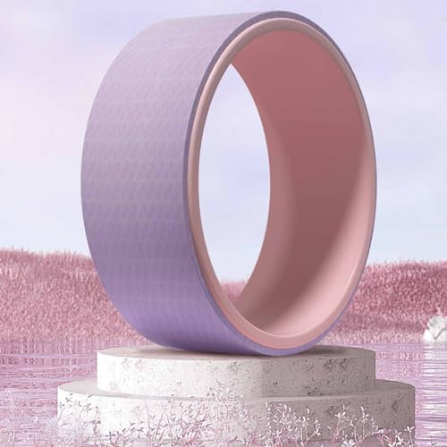 Antenne Yoga-Reifen Rückenmassage-Rad für Zuhause Fitnessstudio Tanzen Studio, Leichtes Taille Rücken Stretch Band zum Stressabbau, Tragbares Sport-Yoga-Rad für Erwachsene für Bänderdehnungen (Color