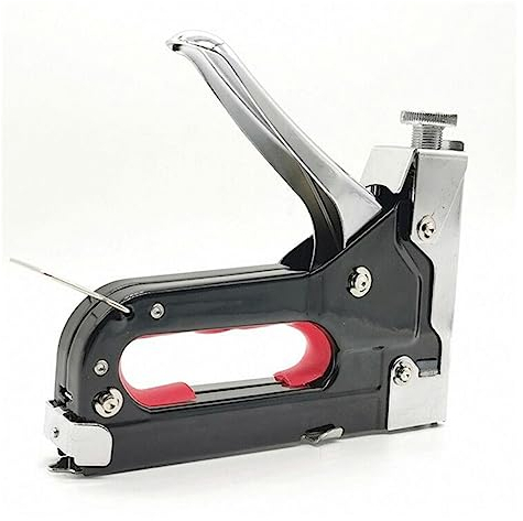 Tacker, 3-in-1 Hochleistungs-Handtacker, Möbelhefter, Nagler, Polster, Holzbearbeitung, Akku-Tacker, Handwerkzeug-Zubehör für Holzbearbeitungs-, Profi- und Heimwerkerprojek