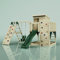 PolarPlay Spielturm Freja aus Holz in Grün Babyschaukel