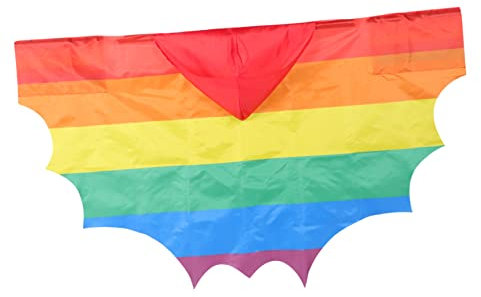 ORFOFE Regenbogenumhang mit Flexibler und Tragbarer Funktion aus Polyester als Strahlendes Partyzubehör für Pride Partys und Themenveranstaltungen