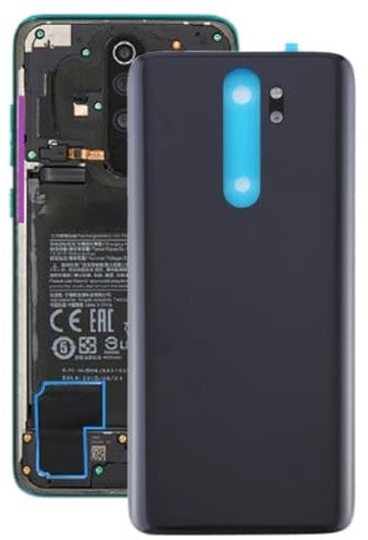 Replacement Parts Battery Back Cover for Xiaomi Redmi Note 8 Pro, Battery Back Cover Compatible with Xiaomi Redmi Note 8 Pro Phone Parts (Black)
