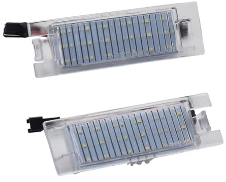 Hacreyatu 2 Stück Kennzeichenleuchte Rücklicht für Fiat Bravo Argo 2017-2019 Grande Punto Evo Siena 500L Doblo Croma Marea Tail