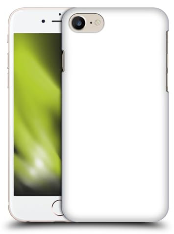 Head Case Designs Weiß Blockfarben Harte Rueckseiten Handyhülle Hülle Huelle kompatibel mit Apple iPhone 7/8 / SE 2020 & 2022