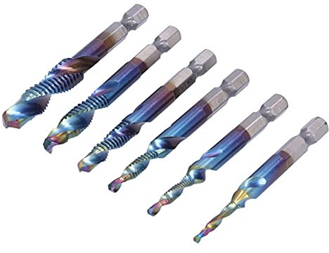 Blauer Gewindebohrer- und Matrizensatz – 6-teiliges Zölliges Gewindewerkzeug für Präzises Bohren und Gewindeschneiden