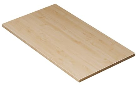 KESSLER PRO Tischplatte, Spanplatte, 25mm, verstärkte Kante Ahorn 90x50 cm