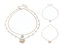 Diyxisk Muschelkette Damen, Geschichtet Muschel Kette, Strand Boho Schmuck, Lange Kette mit Anhänger, Muschel Schmuck, für Frauen Sommer Strand Urlaub Strand Surfer (Blau)