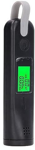 High Accuracy Alcohol Detector Breathalyzer Blow Concentration Content Test, Portable Tester with Easy to Use Automatic Shutdown, TS 21 Breath Alcohol Tester For Driving (Black)