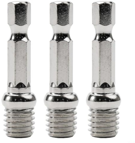 Hexagonal 3 Piece Adapter Kit in M10 Size for Electric Drill Extensions