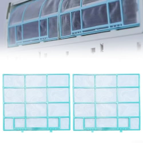 2 Stück Beutel Entlüftungsfilter, Klimaanlage Filter Zubehör Einheit Hängen Staub Bildschirm, Ersatz-Klimaanlagen-Reinigungsnetz, Anti-Staub-Netzsieb, universeller Klimaanlagenfilter(32×27.5cm)