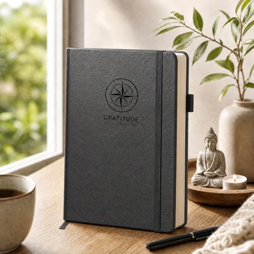 BIROYAL 5 Minuten Tagebuch für Erwachsene - Achtsamkeitstagebuch A5 - Dankbarkeitstagebuch Erwachsene 240 Seiten - Gratitude Journal für Achtsamkeit, Selbstfürsorge & Glück