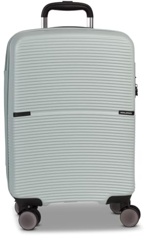 Worldpack San Francisco Trolley Pastell Blau, Trolley Größe S – Hartschalenkoffer 33 L, TSA-Schloss, 4X 360° Zwillingsrollen, Pastellfarbe, leicht & kompakt