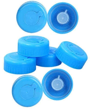 Bouchon de Rechange pour Bouteille D’eau 8 Pièces | Abs, Anti-éclaboussures et Non-renversement, Usage Maison ou Bureau, Lot de 8