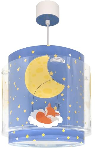 Dalber Kinder Pendelleuchte Clouds Wolken 76632M, Blau | Hängelampe; Deckenleuchte; Kinderzimmer; E27 - 1 x 15W