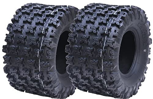 Parnells - 2 set di Pneumatici Tubeless ATV Quad, 20x11.00-9 - 6 ply Wp02 Wanda Tyres, Road Legal, Race Tyres, E-Marked - Diametro 508 mm, 155 kg - per tutti i Tipi di Terreno Fuoristrada