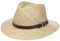 Lipodo Chapeau en Paille Carsell Traveller Femme/Homme - Made in Italy de Soleil Été Printemps-été - S (54-55 cm) Nature