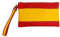 ZiNGS Bolso, Cartera de mano con asa o Clutch con Bandera de España - 26 cm x 16 cm y asa larga de 22 cm.