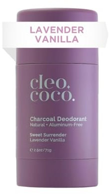 Activated Charcoal Deodorant | Aluminum-Free Natural Deodorant | All-Day Performance for Men, Women Teens.24-Hour Odor Protection | Lavender Vanilla 2.5 oz