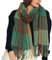 Bakicey Damen Schal XXL Warm Weich Strickschal Karo Winterschal Herbstschal Wolleschal Frauen Deckenschal Halstuch Scarf Poncho Cape, 3XL， LSGreen