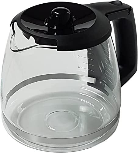 Lichtblau jarra de cristal negro para cafetera Bosch TKA6A I Jarro de recambio para cafetera TKA6A043 TKA6A643 I Repuesto jarra de cristal cafetera de filtro I Accesorio máquina de café Bosch
