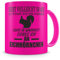Samunshi® Tasse Eichhörnchen Deko mit Spruch Geschenke Geburtstag Kaffeebecher Kaffeetasse H:95mm/D:82mm neon pink