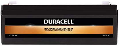 Duracell Original DR2.3-12 Valve Regulated Lead Battery - 12V | 2.3Ah- Replaces FG20201 | LP12-2.3S | PS-1223 | RT1223 | 537-5450 | NP2.3-12 | Y2.3-12