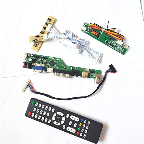 Für LTN154X1-L02/L03 1CCFL 30Pin LVDS Fernbedienung + Inverter + Tastatur VGA HDMI AV USB T.V53 Controller Board LCD Display Panel DIY Kit (LTN154X1-L02)