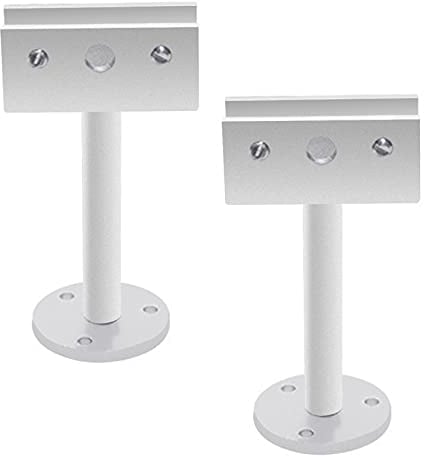 UFURMATE Glasklemmen, 2 Stück, Aluminiumlegierung, Glasplattenklemmen, U-Klemme, Halterung, verstellbarer Glasclip mit 100 mm Stützstange