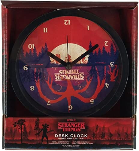 PYRAMID INTERNATIONAL Stranger Things Wecker (The Upside Down Grafik) 12cm Durchmesser in Geschenkbox - Offizielle Merchandise