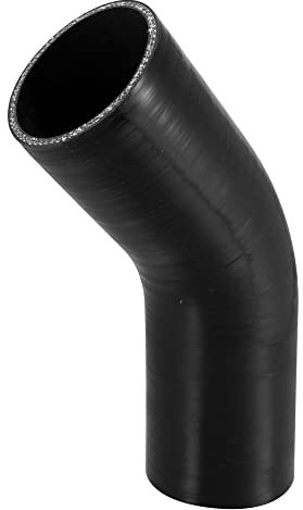 X AUTOHAUX 70 mm 7 cm ID 45 gradi silicone auto riduttore tubo accoppiatore tubo nero