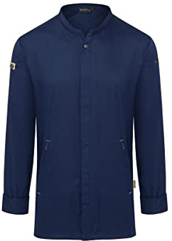 Karlowsky Herren Kochjacke Green-Generation, aus nachhaltigem Material, 72% GRS Certified Recycled Polyester/28% Conventional Cotton